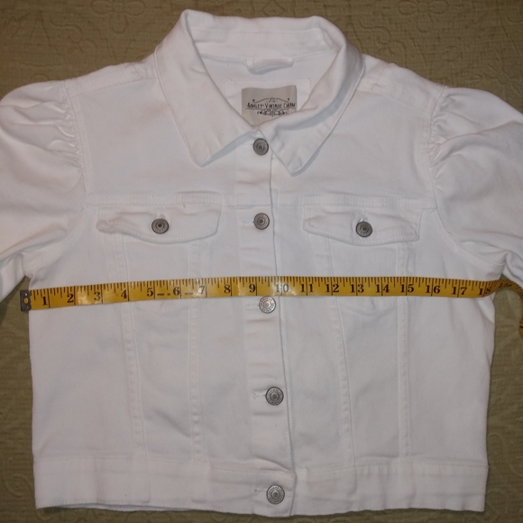 🛍️ Ashley Vintage Charm Designer Stretch Denim Jacket 🧥 (M) - Picture 7 of 10